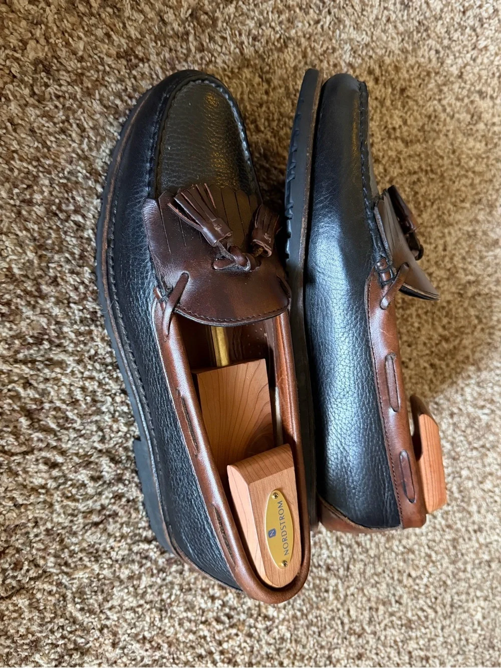 Allen Edmonds Men's Nashua Leather Loafers 11 AAA Preppy Tassel Classic Slip On